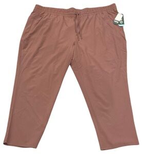 MTA SPORT Women's (Size 3X) Pull On Drawstring Pants Polyester Front Pockets NWT